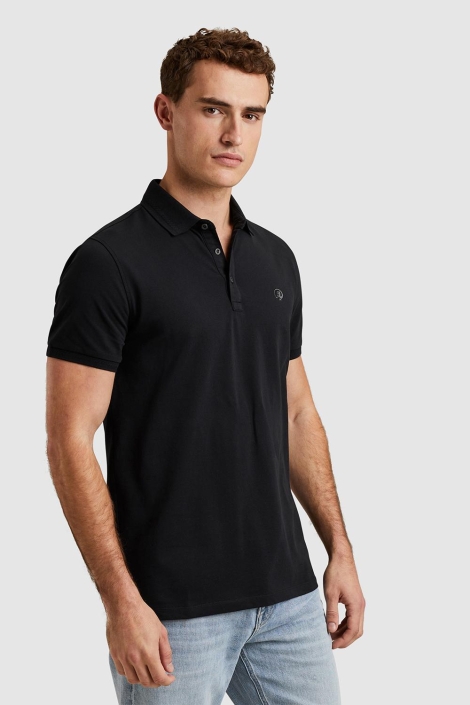 Cast Iron short sleeve polo fine pique essen